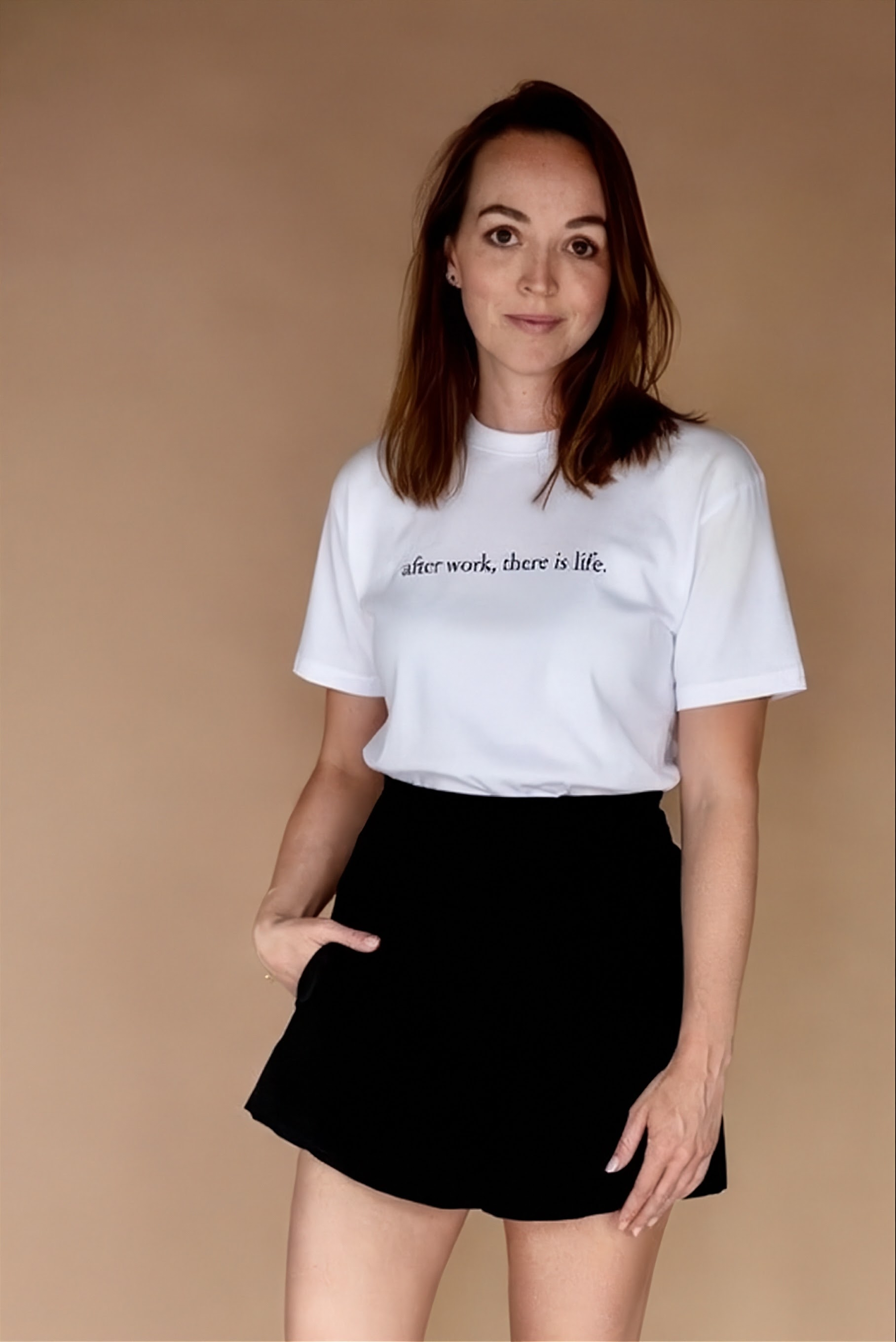 "after work, there is life" unisex t-shirt - white