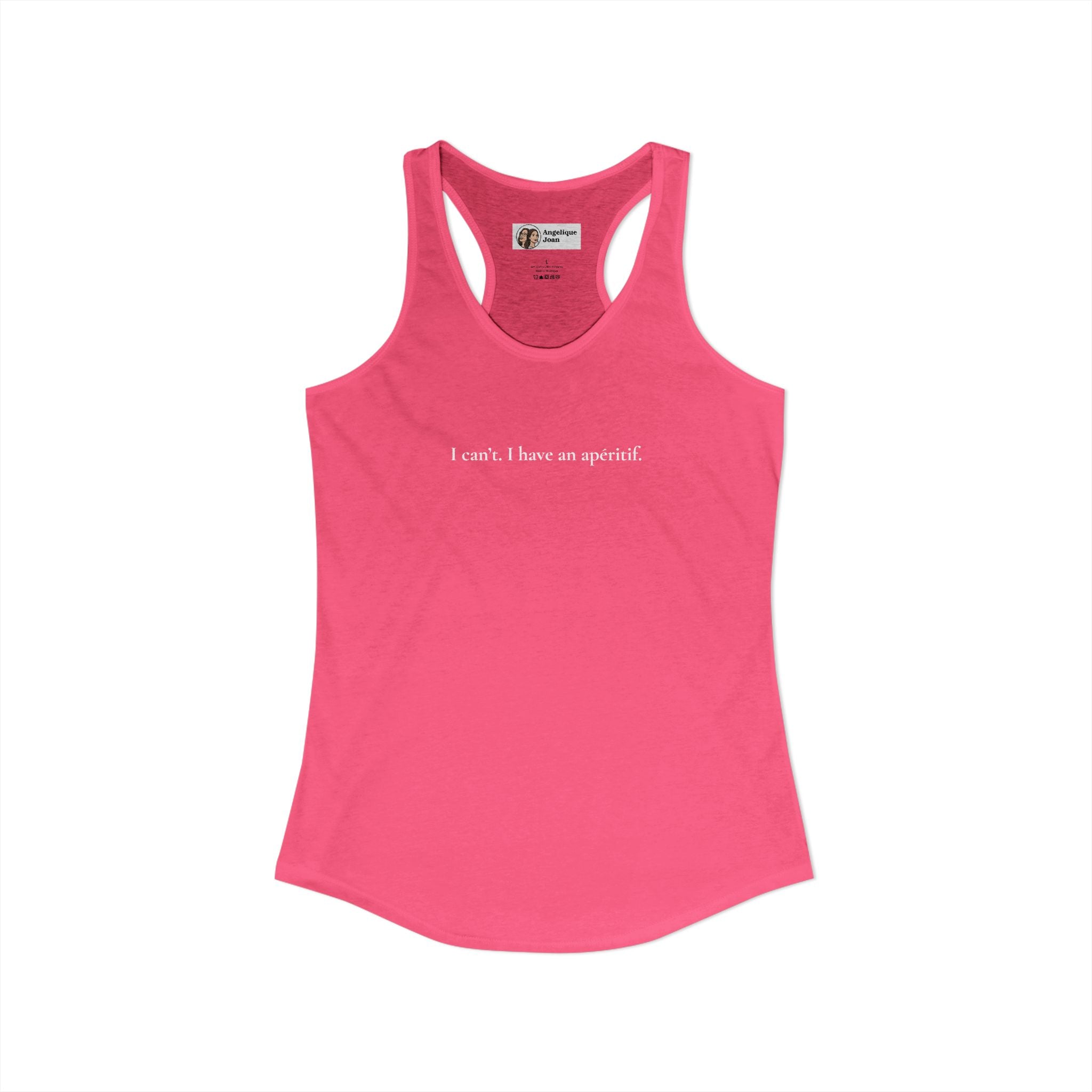 "I can't. I have an apéritif" tank top