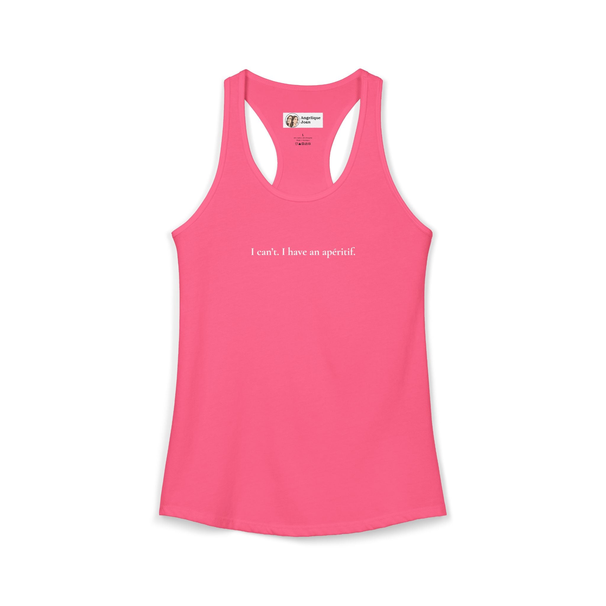 "I can't. I have an apéritif" tank top