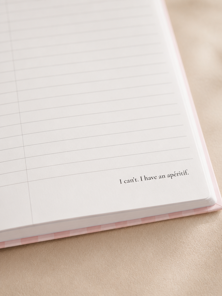 Carnet de Joie - Pink, Lined Notebook