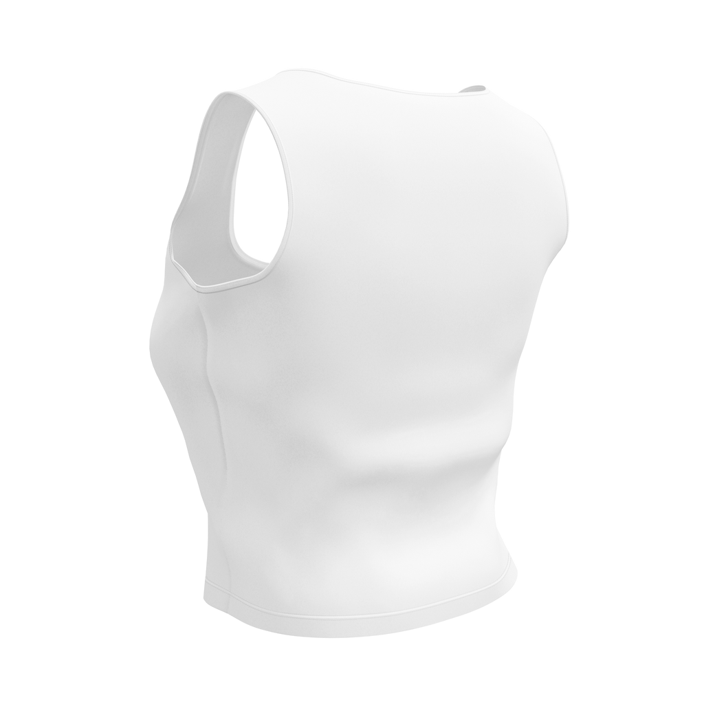 "merci, but non." crop top - white