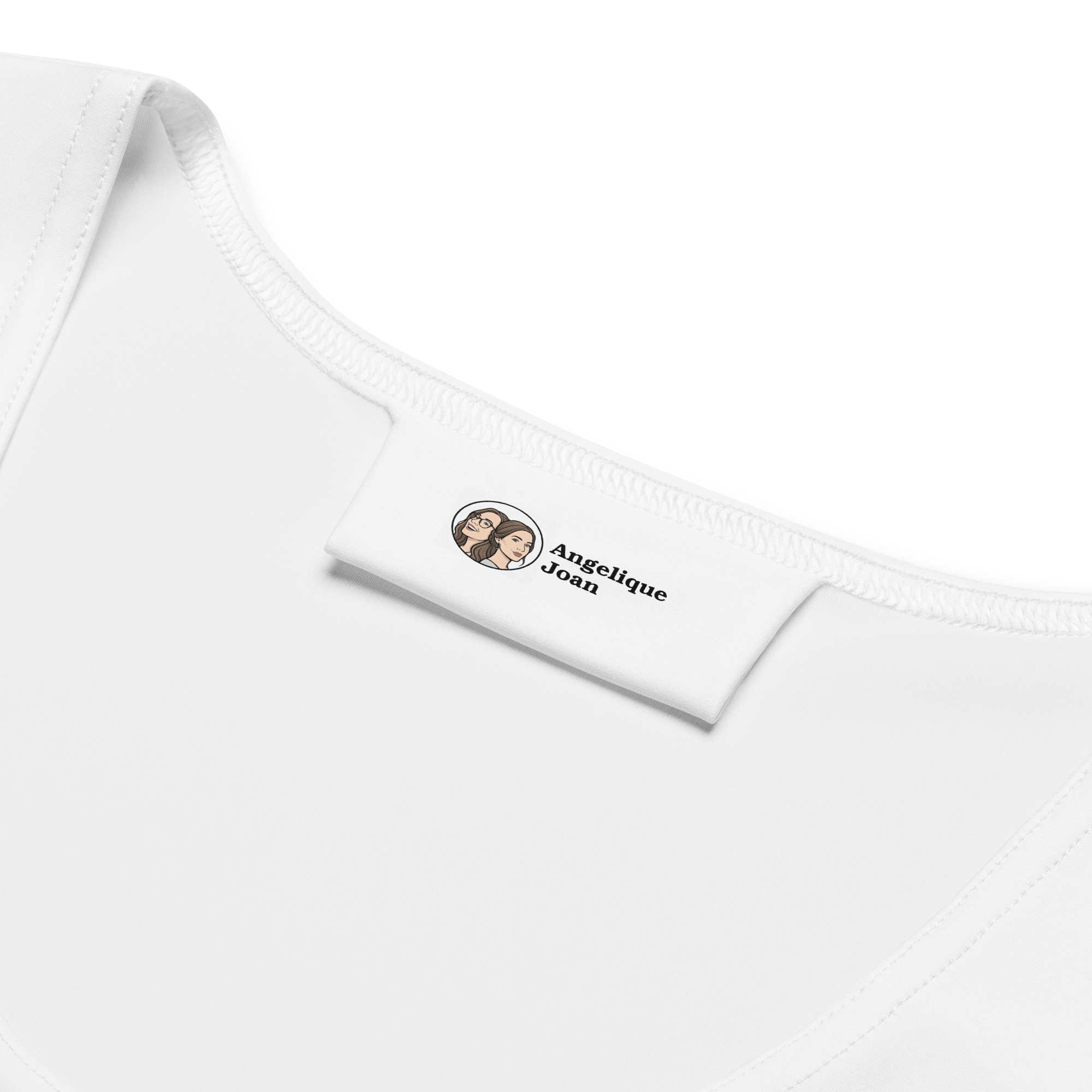 "merci, but non." crop top - white