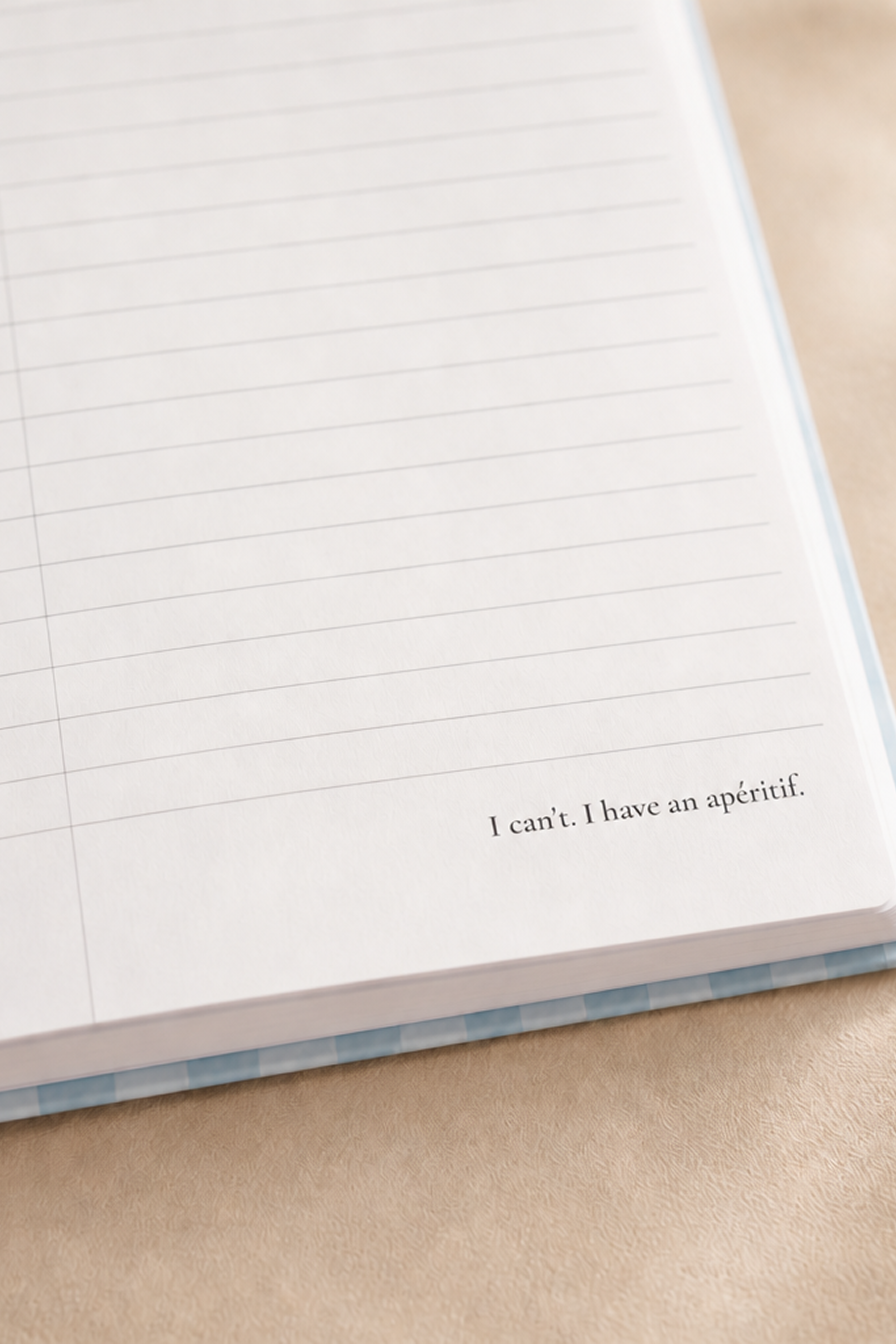 Carnet de Joie - Blue, Lined Notebook