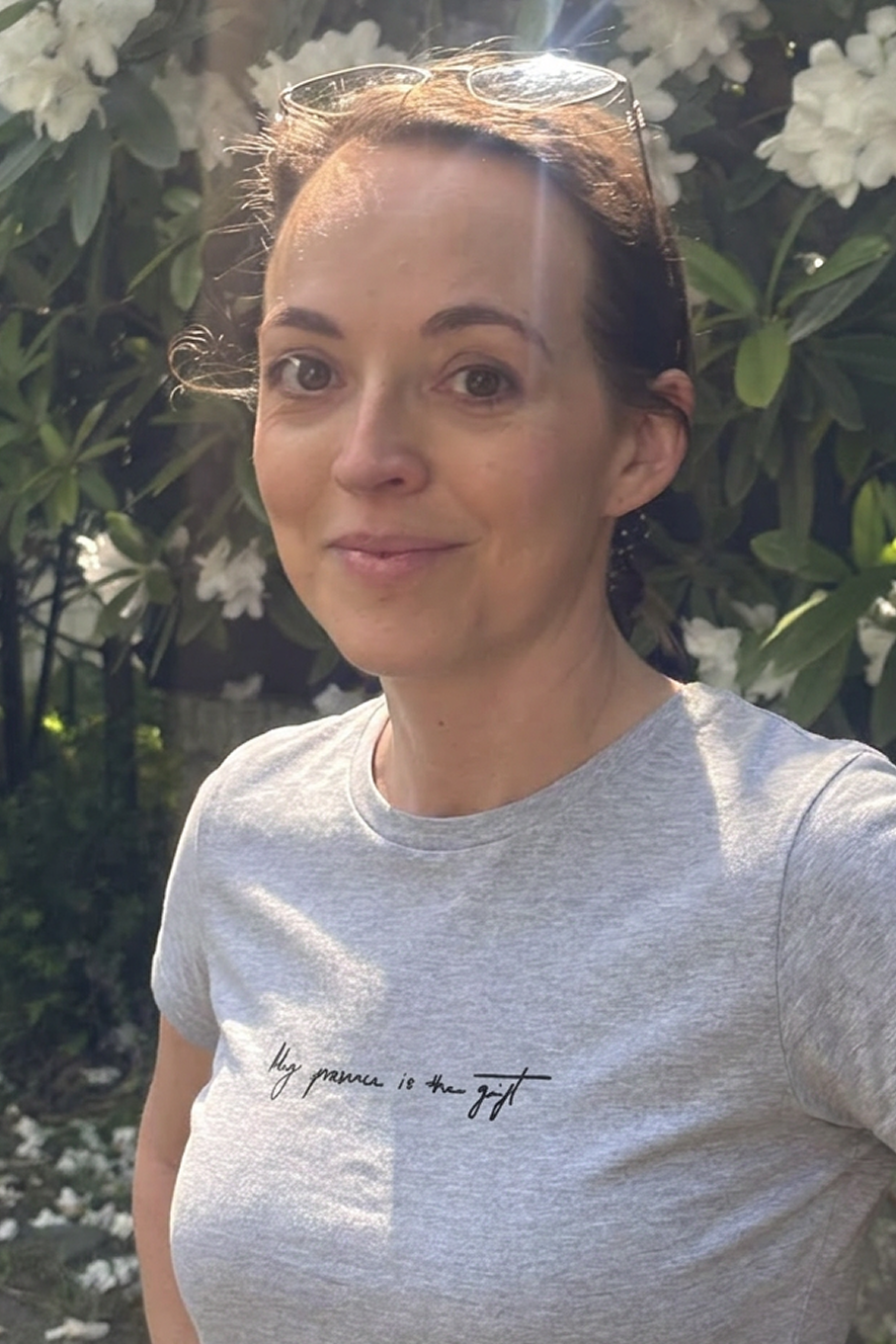 "my presence is the gift" unisex t-shirt - light