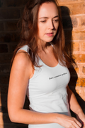 "that's a tomorrow problem" tank top - white