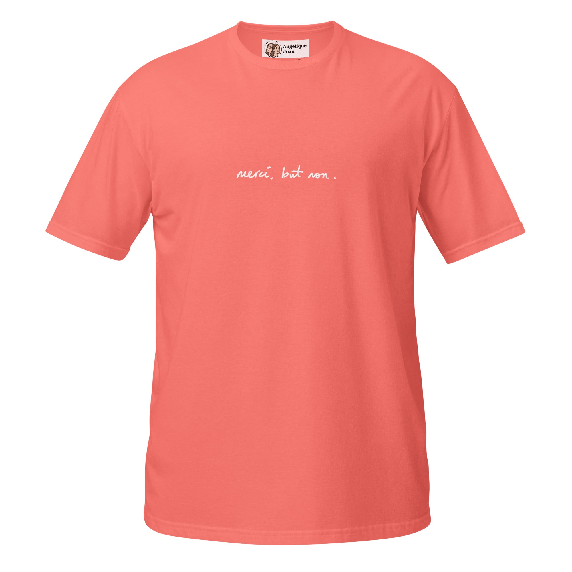 "merci, but non" unisex t-shirt - dark