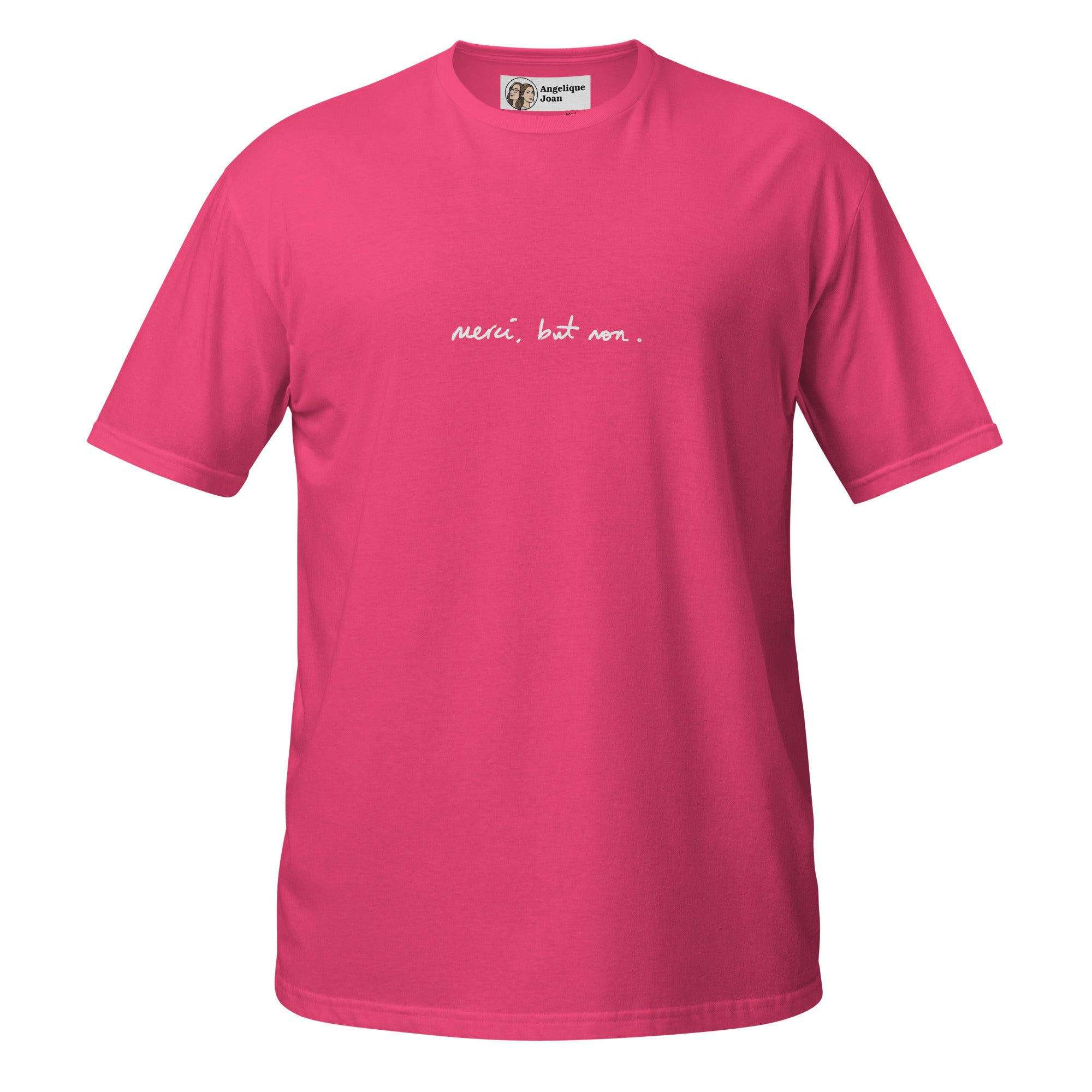 "merci, but non" unisex t-shirt - dark