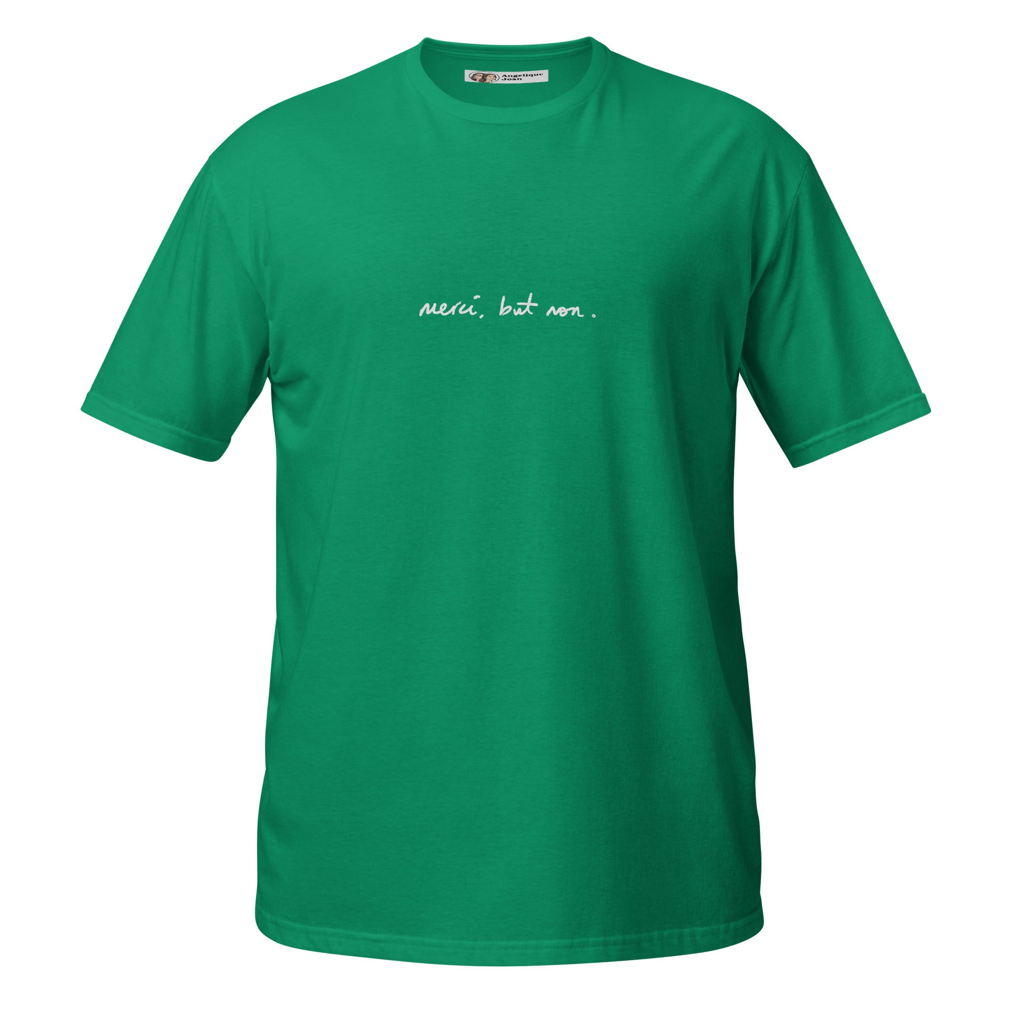"merci, but non" unisex t-shirt - dark