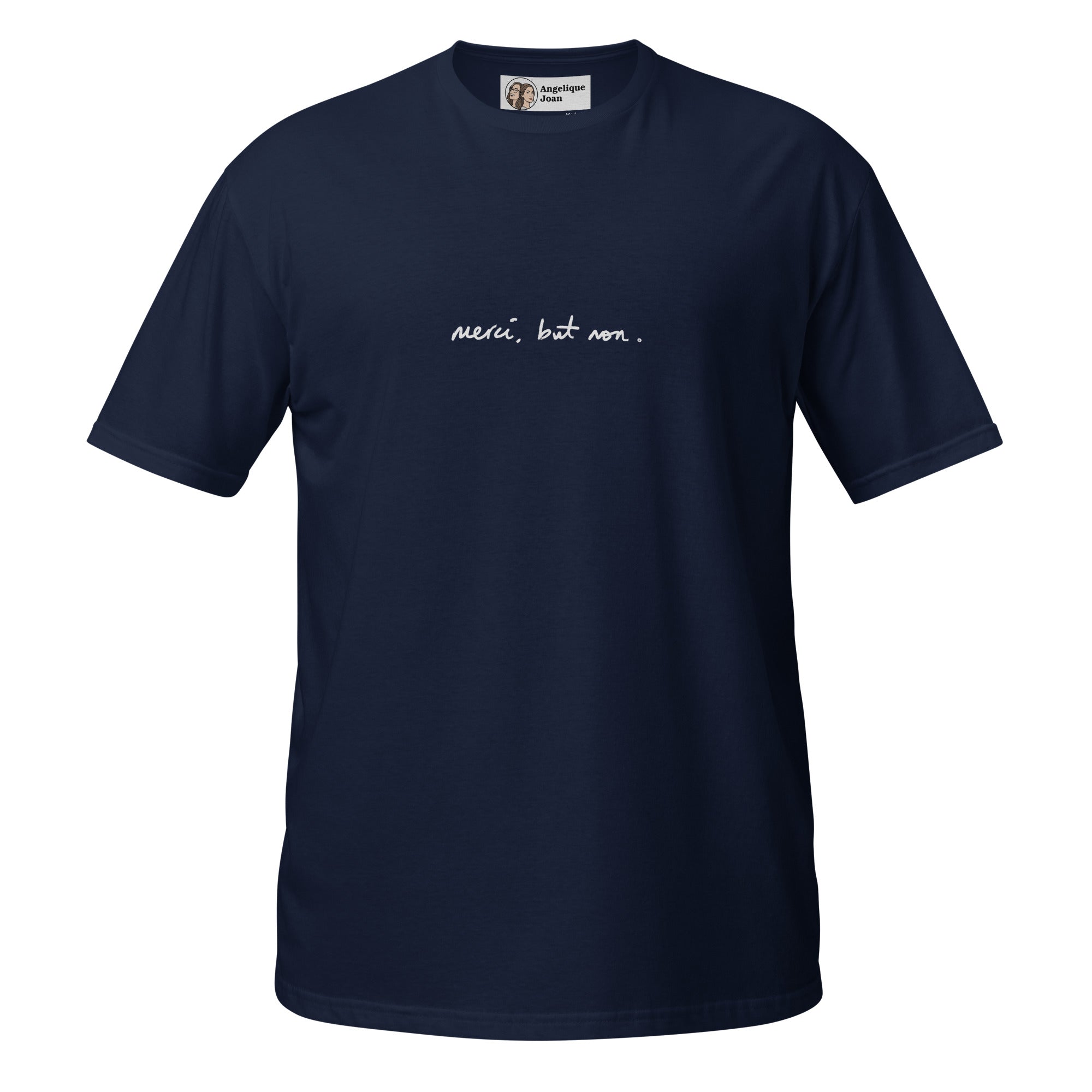 "merci, but non" unisex t-shirt - dark