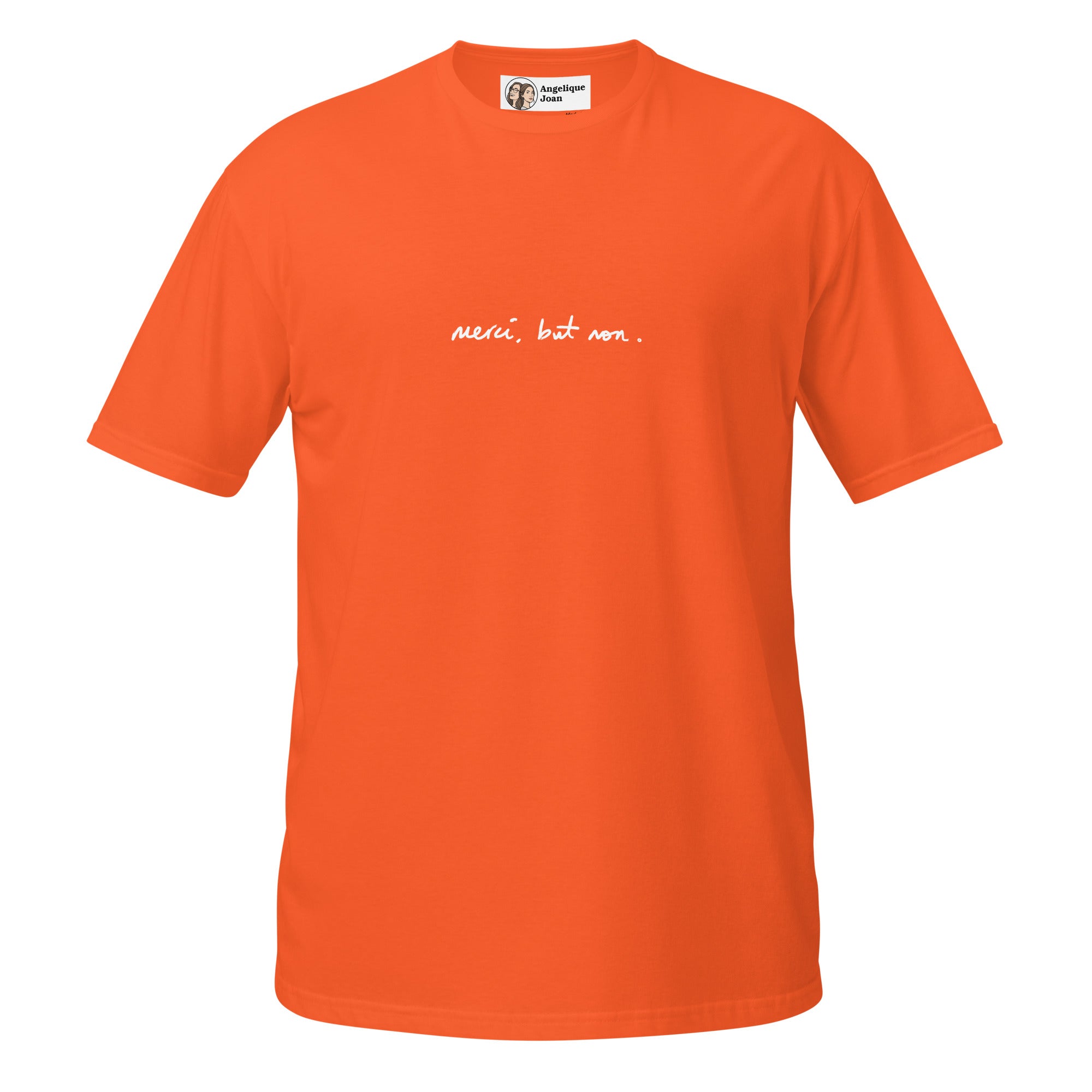"merci, but non" unisex t-shirt - dark