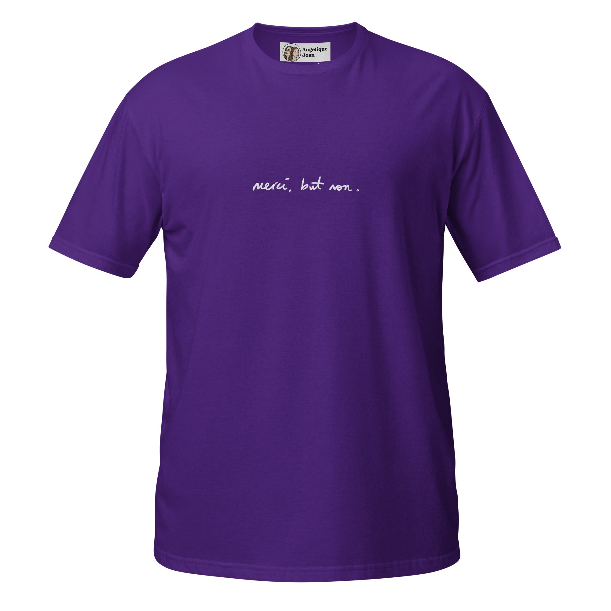 "merci, but non" unisex t-shirt - dark